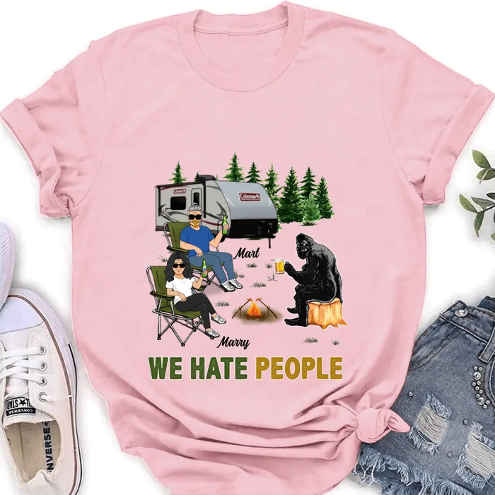 Custom Personalized Camping Shirt/Hoodie - Gift Idea For Camping Lover - We Hate People