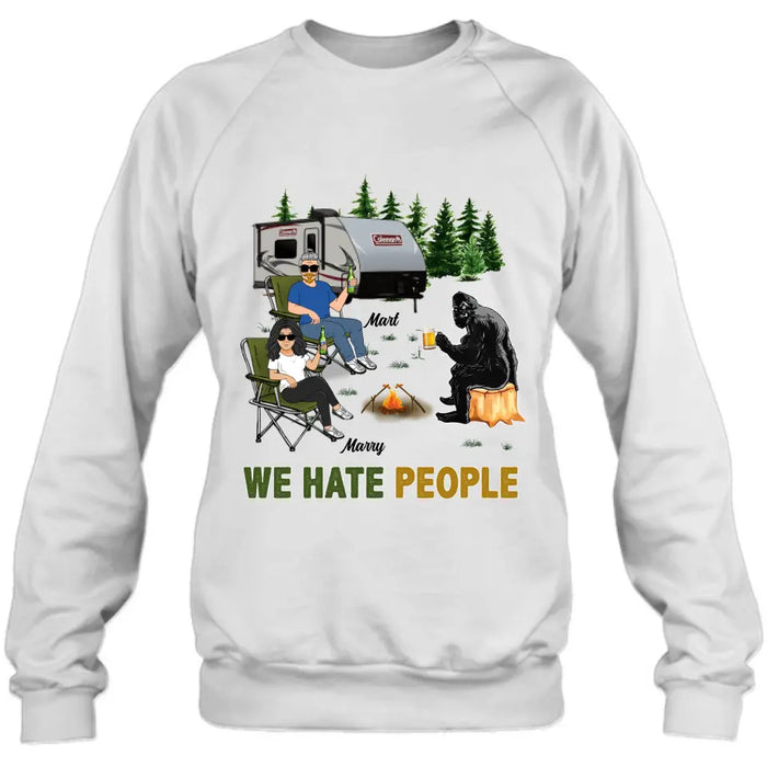 Custom Personalized Camping Shirt/Hoodie - Gift Idea For Camping Lover - We Hate People