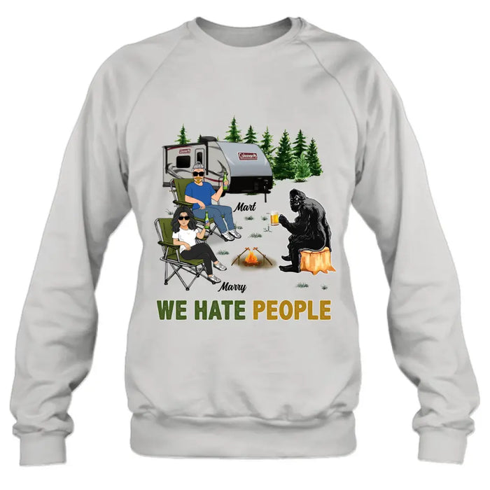 Custom Personalized Camping Shirt/Hoodie - Gift Idea For Camping Lover - We Hate People