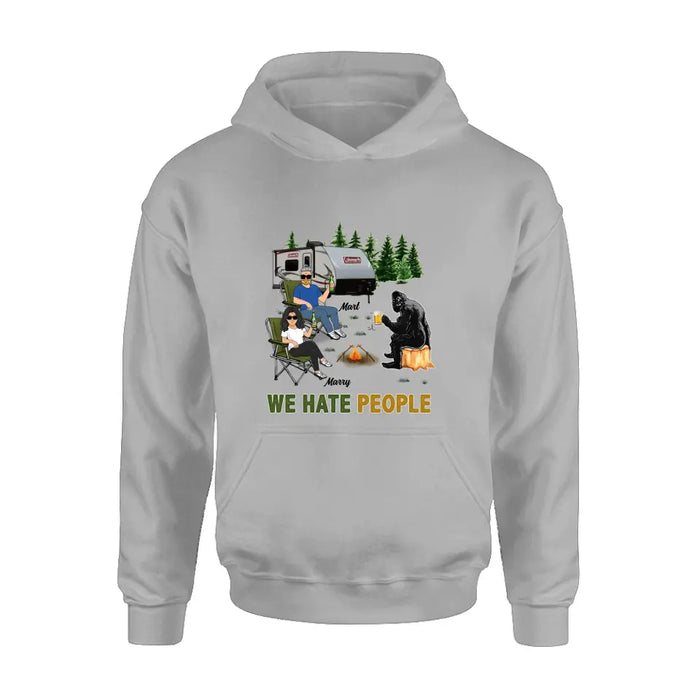 Custom Personalized Camping Shirt/Hoodie - Gift Idea For Camping Lover - We Hate People