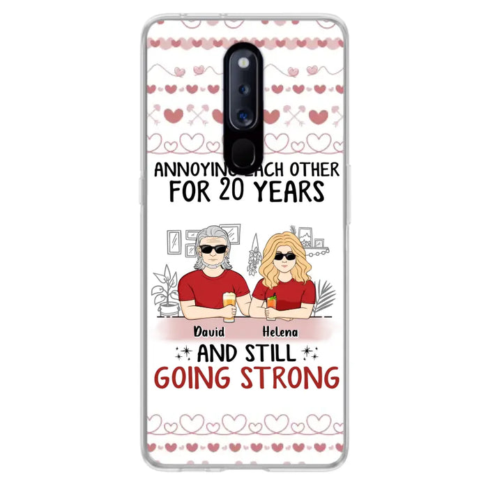 Custom Personalized Couple Phone Case - Best Gift Idea For Couple/Husband/Father's Day - Annoying Each Other For 20 Years And Still Going Strong - Case For Oppo/Xiaomi/Huawei