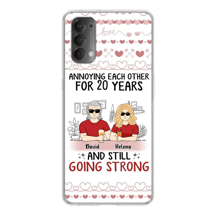 Custom Personalized Couple Phone Case - Best Gift Idea For Couple/Husband/Father's Day - Annoying Each Other For 20 Years And Still Going Strong - Case For Oppo/Xiaomi/Huawei