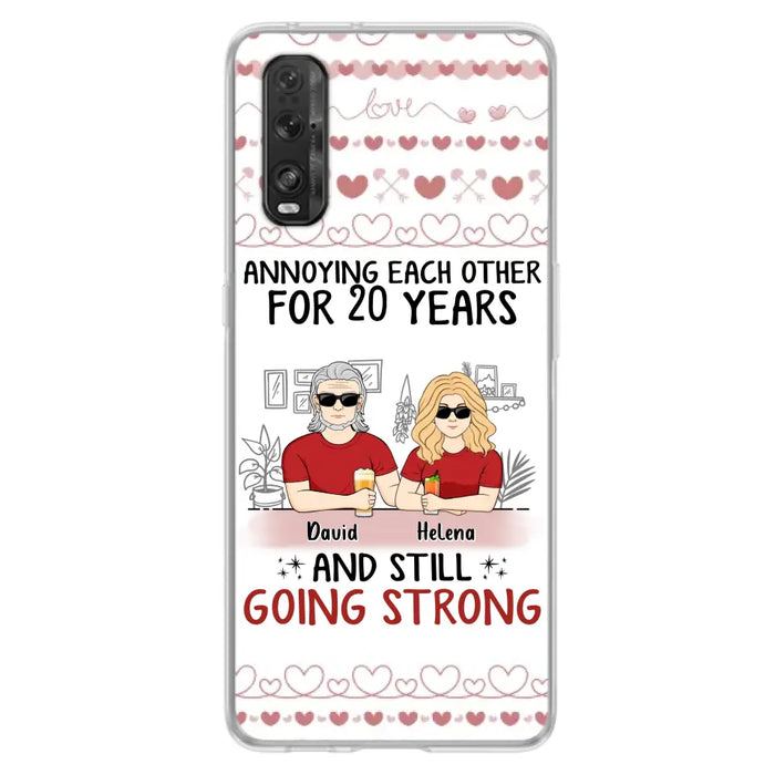 Custom Personalized Couple Phone Case - Best Gift Idea For Couple/Husband/Father's Day - Annoying Each Other For 20 Years And Still Going Strong - Case For Oppo/Xiaomi/Huawei