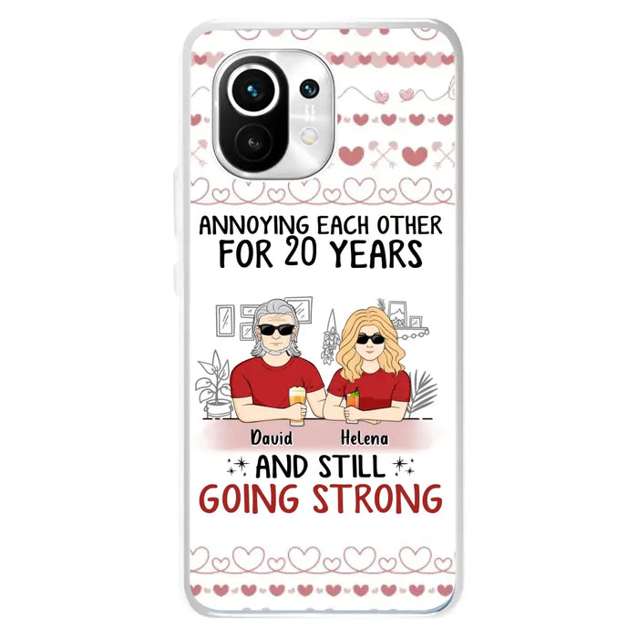 Custom Personalized Couple Phone Case - Best Gift Idea For Couple/Husband/Father's Day - Annoying Each Other For 20 Years And Still Going Strong - Case For Oppo/Xiaomi/Huawei