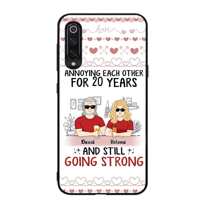 Custom Personalized Couple Phone Case - Best Gift Idea For Couple/Husband/Father's Day - Annoying Each Other For 20 Years And Still Going Strong - Case For Oppo/Xiaomi/Huawei