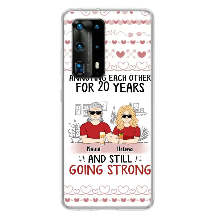 Custom Personalized Couple Phone Case - Best Gift Idea For Couple/Husband/Father's Day - Annoying Each Other For 20 Years And Still Going Strong - Case For Oppo/Xiaomi/Huawei