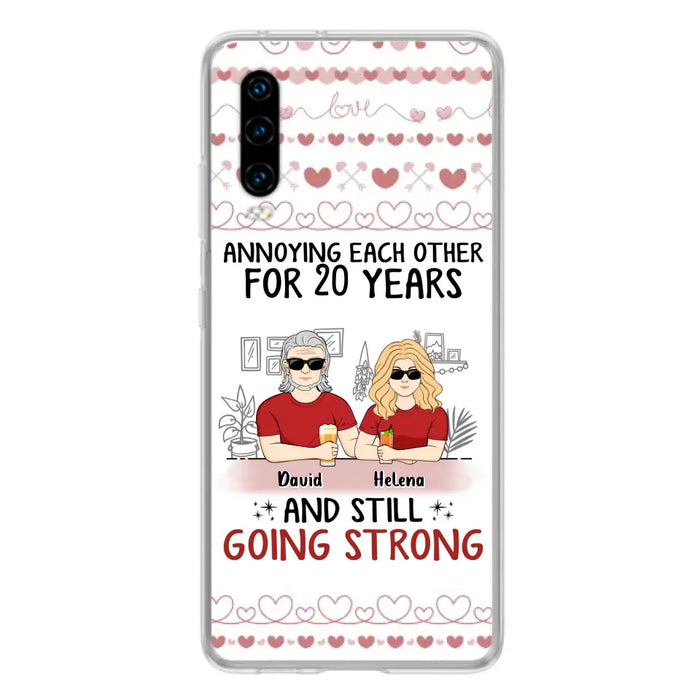 Custom Personalized Couple Phone Case - Best Gift Idea For Couple/Husband/Father's Day - Annoying Each Other For 20 Years And Still Going Strong - Case For Oppo/Xiaomi/Huawei