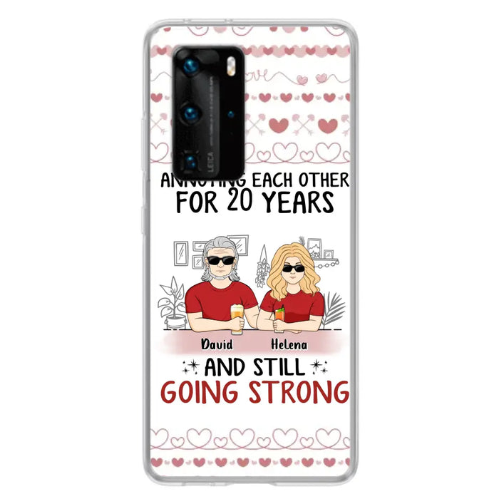 Custom Personalized Couple Phone Case - Best Gift Idea For Couple/Husband/Father's Day - Annoying Each Other For 20 Years And Still Going Strong - Case For Oppo/Xiaomi/Huawei