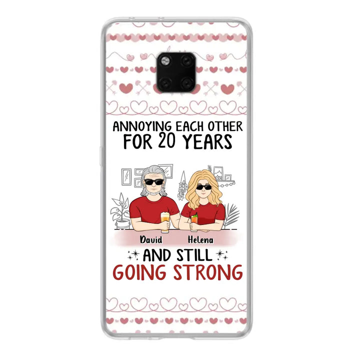 Custom Personalized Couple Phone Case - Best Gift Idea For Couple/Husband/Father's Day - Annoying Each Other For 20 Years And Still Going Strong - Case For Oppo/Xiaomi/Huawei