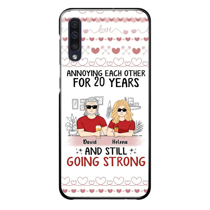 Custom Personalized Couple Phone Case - Best Gift Idea For Couple/Husband/Father's Day - Annoying Each Other For 20 Years And Still Going Strong - Case For iPhone/Samsung