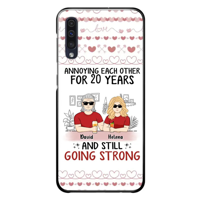 Custom Personalized Couple Phone Case - Best Gift Idea For Couple/Husband/Father's Day - Annoying Each Other For 20 Years And Still Going Strong - Case For iPhone/Samsung