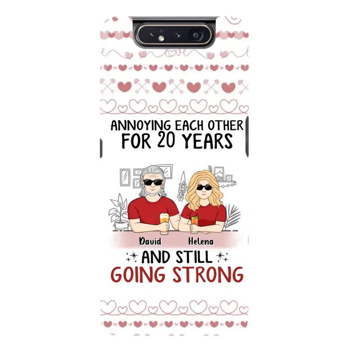 Custom Personalized Couple Phone Case - Best Gift Idea For Couple/Husband/Father's Day - Annoying Each Other For 20 Years And Still Going Strong - Case For iPhone/Samsung