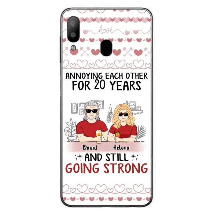 Custom Personalized Couple Phone Case - Best Gift Idea For Couple/Husband/Father's Day - Annoying Each Other For 20 Years And Still Going Strong - Case For iPhone/Samsung