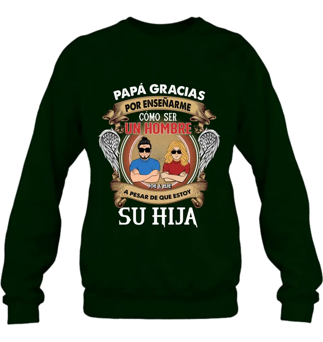 Personalized T-shirt/Long Sleeve / Sweatshirt / Hoodie for Father's day - Spanish Version