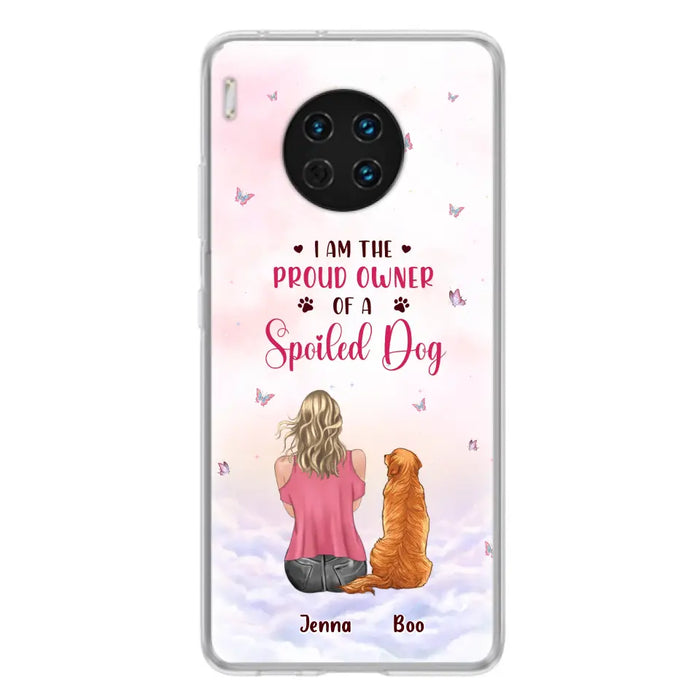 Custom Personalized Dog Mom Phone Case - Upto 5 Dogs - Gift Idea For Dog Lovers - I Am The Proud Owner Of A Spoiled Dog - Case for Xiaomi/Huawei/Oppo