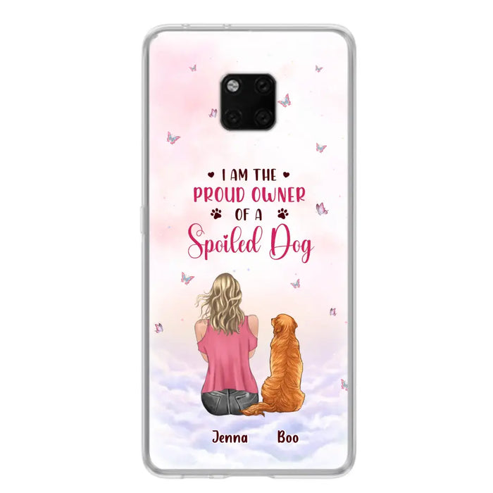 Custom Personalized Dog Mom Phone Case - Upto 5 Dogs - Gift Idea For Dog Lovers - I Am The Proud Owner Of A Spoiled Dog - Case for Xiaomi/Huawei/Oppo