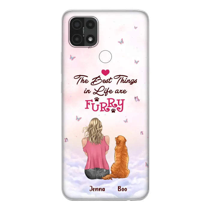 Custom Personalized Dog Mom Phone Case - Upto 5 Dogs - Gift Idea For Dog Lovers - The Best Things In Life Are Furry - Case for Xiaomi/Huawei/Oppo