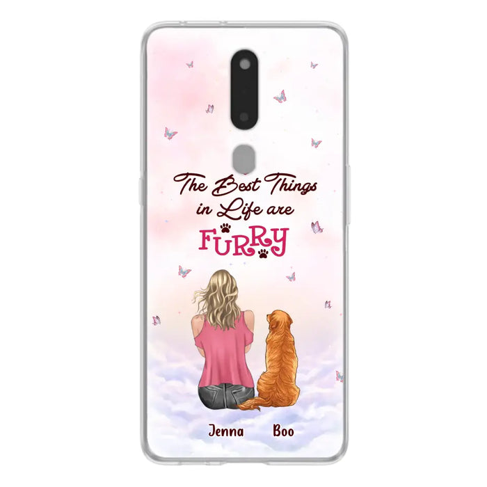 Custom Personalized Dog Mom Phone Case - Upto 5 Dogs - Gift Idea For Dog Lovers - The Best Things In Life Are Furry - Case for Xiaomi/Huawei/Oppo