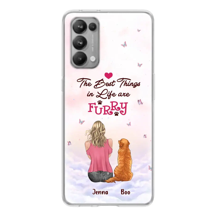 Custom Personalized Dog Mom Phone Case - Upto 5 Dogs - Gift Idea For Dog Lovers - The Best Things In Life Are Furry - Case for Xiaomi/Huawei/Oppo