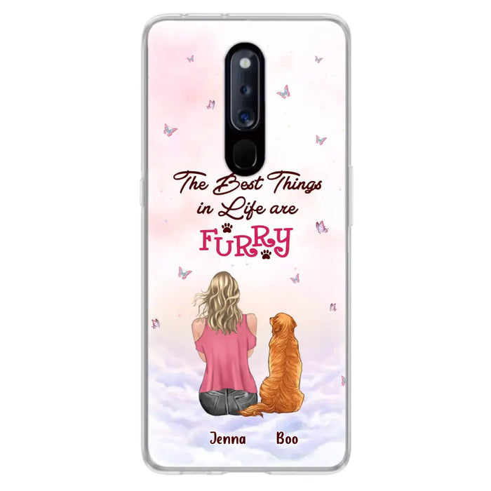 Custom Personalized Dog Mom Phone Case - Upto 5 Dogs - Gift Idea For Dog Lovers - The Best Things In Life Are Furry - Case for Xiaomi/Huawei/Oppo