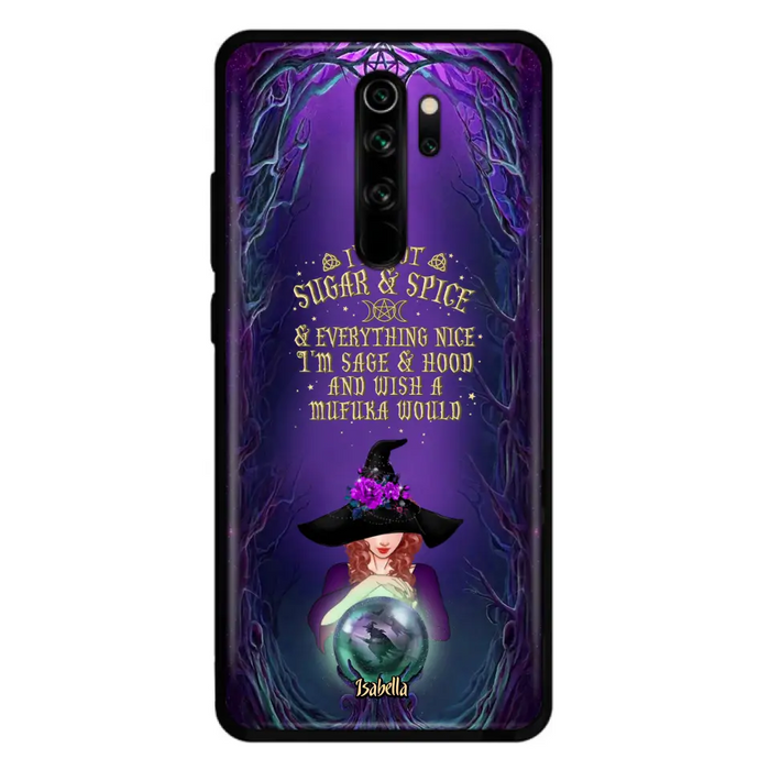 Custom Personalized Witch Phone Case - Gift Idea for Witch Lovers - I'm Not Sugar & Spice & Everything Nice - Case for Xiaomi/Huawei/Oppo