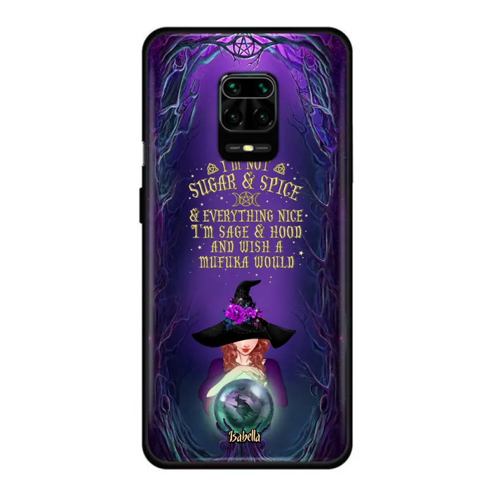 Custom Personalized Witch Phone Case - Gift Idea for Witch Lovers - I'm Not Sugar & Spice & Everything Nice - Case for Xiaomi/Huawei/Oppo