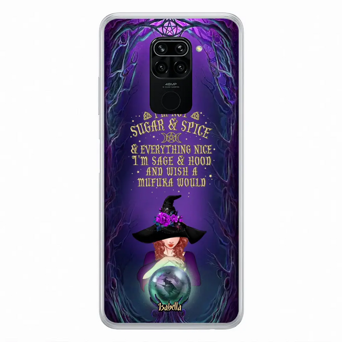 Custom Personalized Witch Phone Case - Gift Idea for Witch Lovers - I'm Not Sugar & Spice & Everything Nice - Case for Xiaomi/Huawei/Oppo