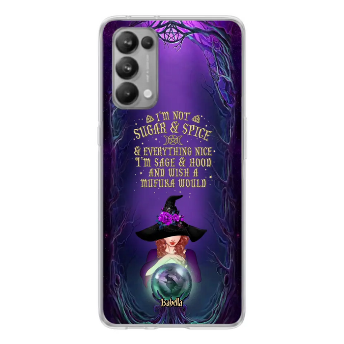 Custom Personalized Witch Phone Case - Gift Idea for Witch Lovers - I'm Not Sugar & Spice & Everything Nice - Case for Xiaomi/Huawei/Oppo