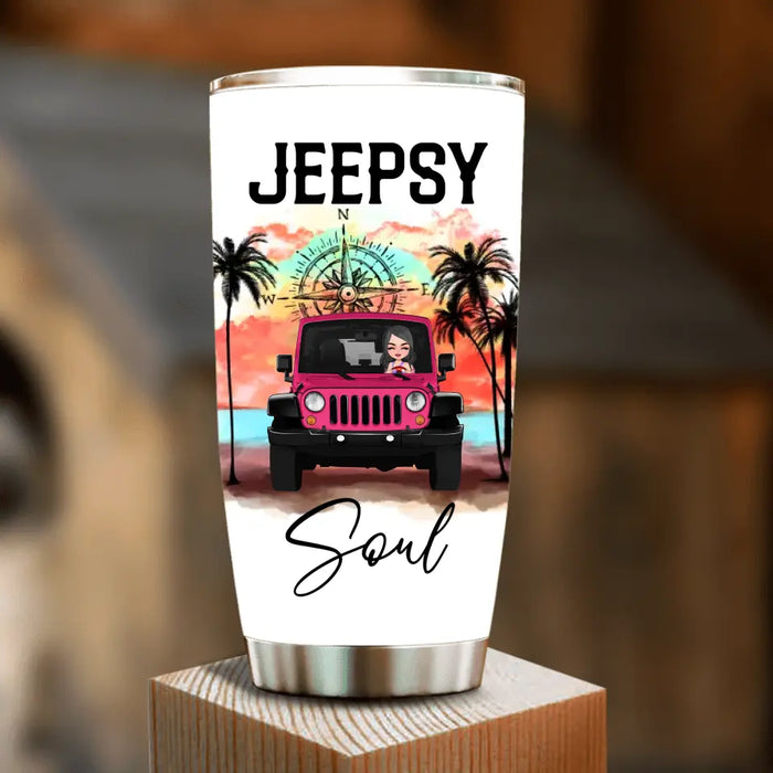 Custom Personalized Jeep Girl Tumbler - Gift Idea For Jeep/ Off-road Lovers - A Girl And Her Jeep You Wouldn't Understand