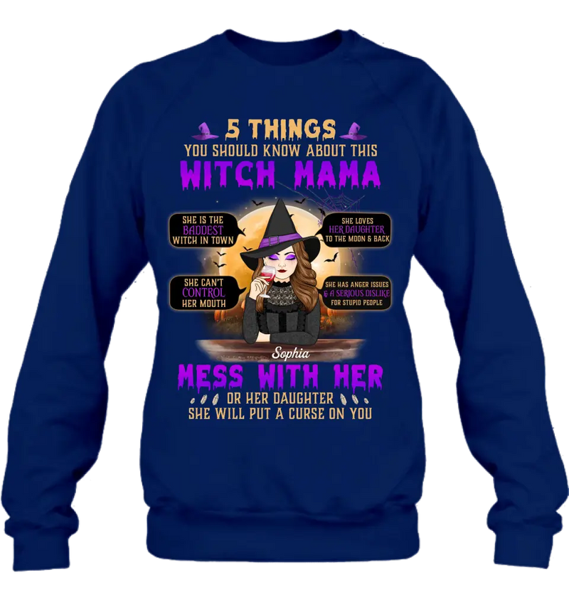 Personalized Witch Mom Shirt/Hoodie - Best Gift Idea For Halloween/Mom - 5 Things You Should Know About This Witch Mama