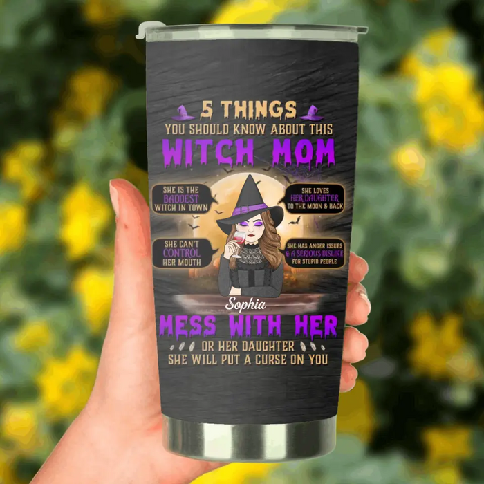 Custom Personalized Witch Mom Tumbler - Best Gift Idea For Halloween/Mom - 5 Things You Should Know About This Witch Mom