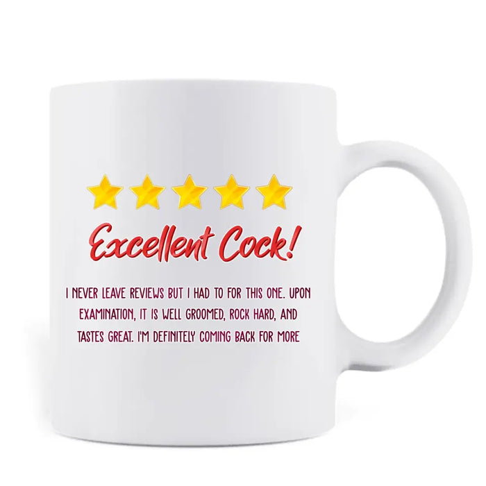 Personalized Coffee Mug - Best Gift Idea For Husband/ Wife/ Birthday/ Anniversary - Excellent Cock!