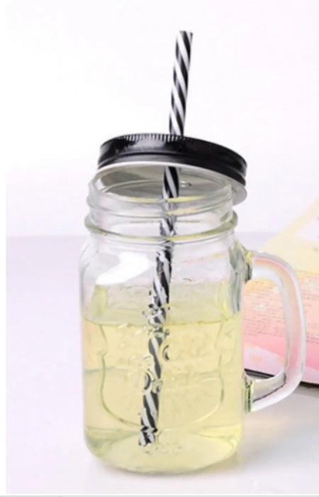 Personalized Horror Mason Jug With Straw - Gift Idea For Halloween/Birthday - Coffee Makes Me Feel Less Murdery