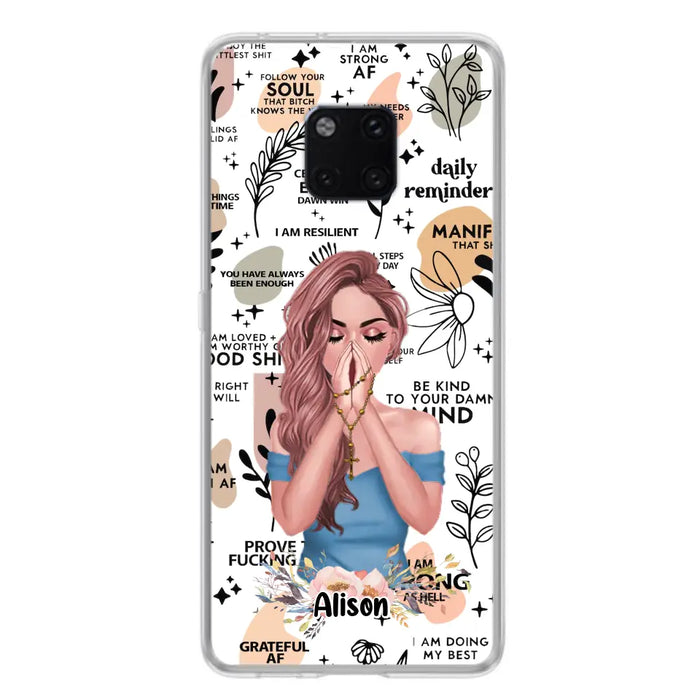 Custom Personalized Praying Girl Phone Case - Gift Idea for Girls/Friends - Case for Xiaomi/Huawei/Oppo