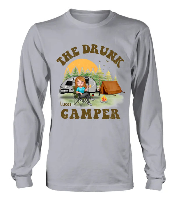 Custom Personalized Camping Shirt/Hoodie - Gift Idea for Camping Lovers/Friends - The Drunk Camper