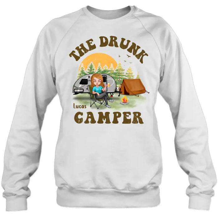 Custom Personalized Camping Shirt/Hoodie - Gift Idea for Camping Lovers/Friends - The Drunk Camper