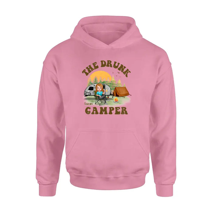 Custom Personalized Camping Shirt/Hoodie - Gift Idea for Camping Lovers/Friends - The Drunk Camper