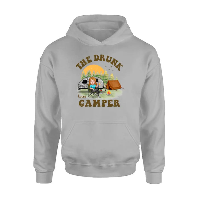 Custom Personalized Camping Shirt/Hoodie - Gift Idea for Camping Lovers/Friends - The Drunk Camper