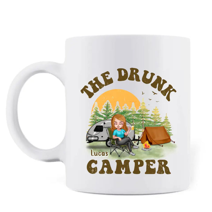 Custom Personalized Camping Coffee Mug - Gift Idea For Camping Loves/Friends- Life Is Better When You're Camping With Friends