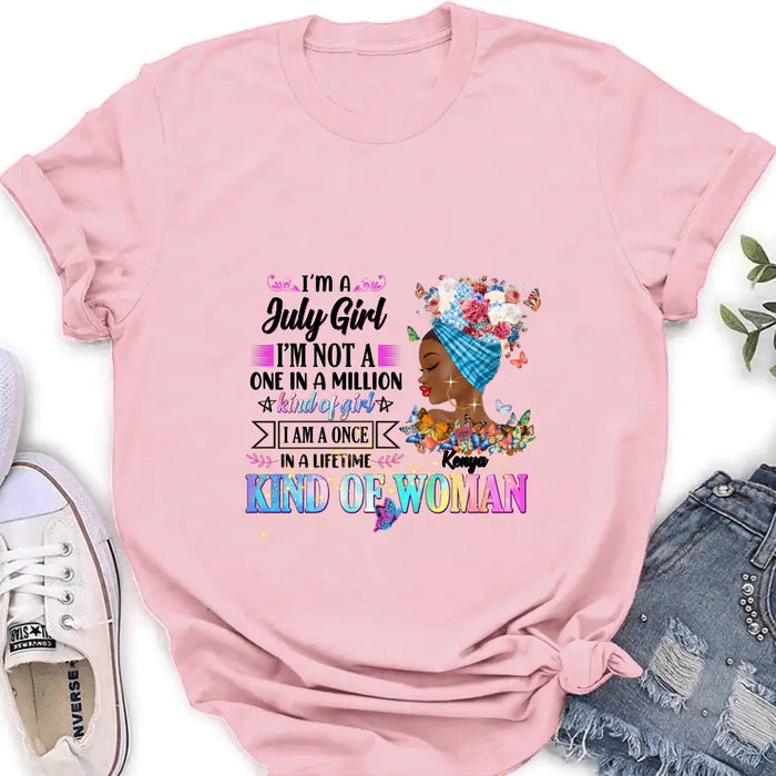 Custom Personalized Birthday Girl Shirt/Hoodie - Gift Idea For Birthday - I'm A October Girl I'm Not A One In A Million Kind Of Girl