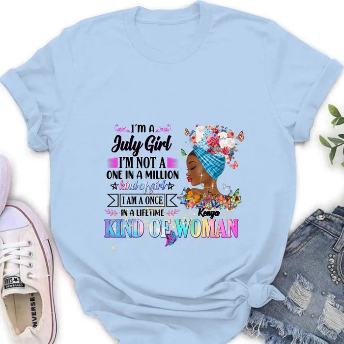 Custom Personalized Birthday Girl Shirt/Hoodie - Gift Idea For Birthday - I'm A October Girl I'm Not A One In A Million Kind Of Girl