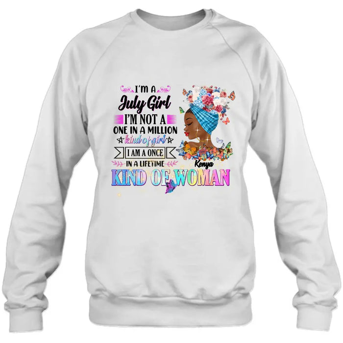 Custom Personalized Birthday Girl Shirt/Hoodie - Gift Idea For Birthday - I'm A October Girl I'm Not A One In A Million Kind Of Girl