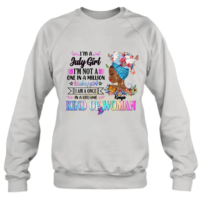 Custom Personalized Birthday Girl Shirt/Hoodie - Gift Idea For Birthday - I'm A October Girl I'm Not A One In A Million Kind Of Girl