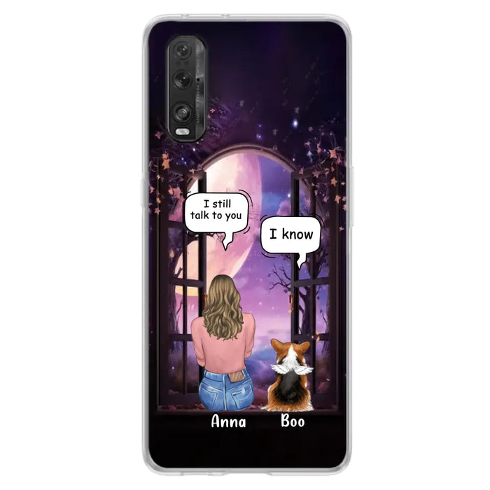 Custom Personalized Memorial Pet Phone Case - Upto 4 Dogs/Cats/Rabbits - Memorial Gift Idea for Dog/Cat/Rabbit Owners - Case For Oppo/Xiaomi/Huawei