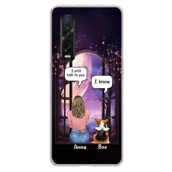 Custom Personalized Memorial Pet Phone Case - Upto 4 Dogs/Cats/Rabbits - Memorial Gift Idea for Dog/Cat/Rabbit Owners - Case For Oppo/Xiaomi/Huawei