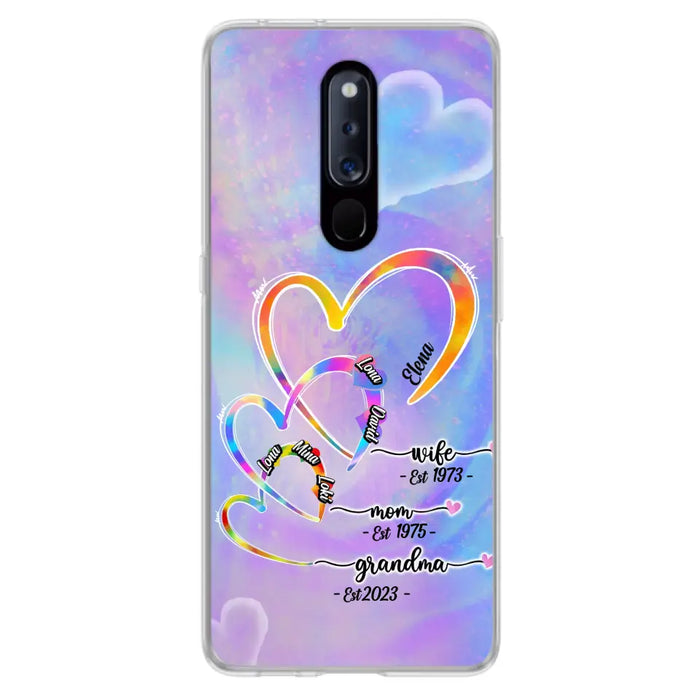 Personalized Mom Phone Case - Gift Idea For Mom/Grandma - Upto 4 Children/5 Grandchildren - Cases For Oppo/Xiaomi/Huawei