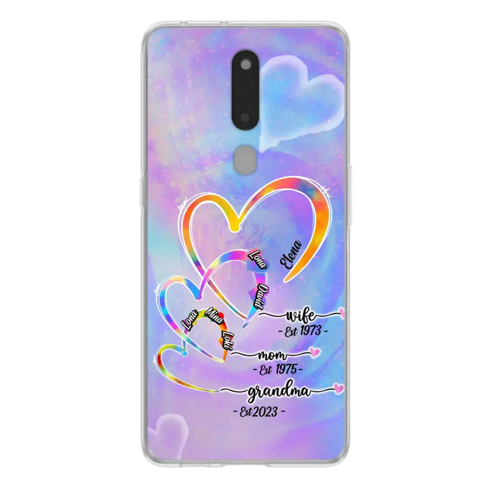 Personalized Mom Phone Case - Gift Idea For Mom/Grandma - Upto 4 Children/5 Grandchildren - Cases For Oppo/Xiaomi/Huawei