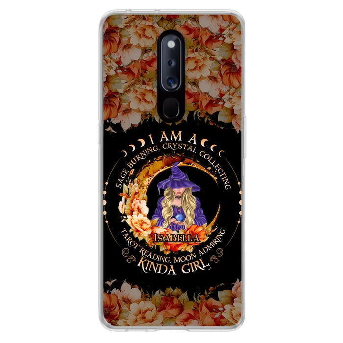 Custom Personalized Witch Phone Case - Gift Idea For Halloween - I Am A Sage Burning, Crystal Collecting, Tarot Reading, Moon Admiring Kinda Girl - Cases For Oppo/Xiaomi/Huawei