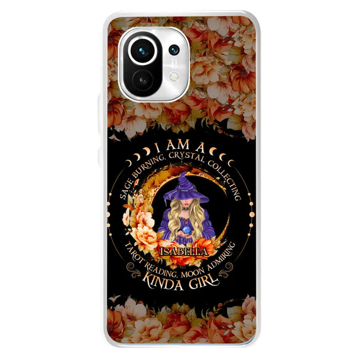 Custom Personalized Witch Phone Case - Gift Idea For Halloween - I Am A Sage Burning, Crystal Collecting, Tarot Reading, Moon Admiring Kinda Girl - Cases For Oppo/Xiaomi/Huawei