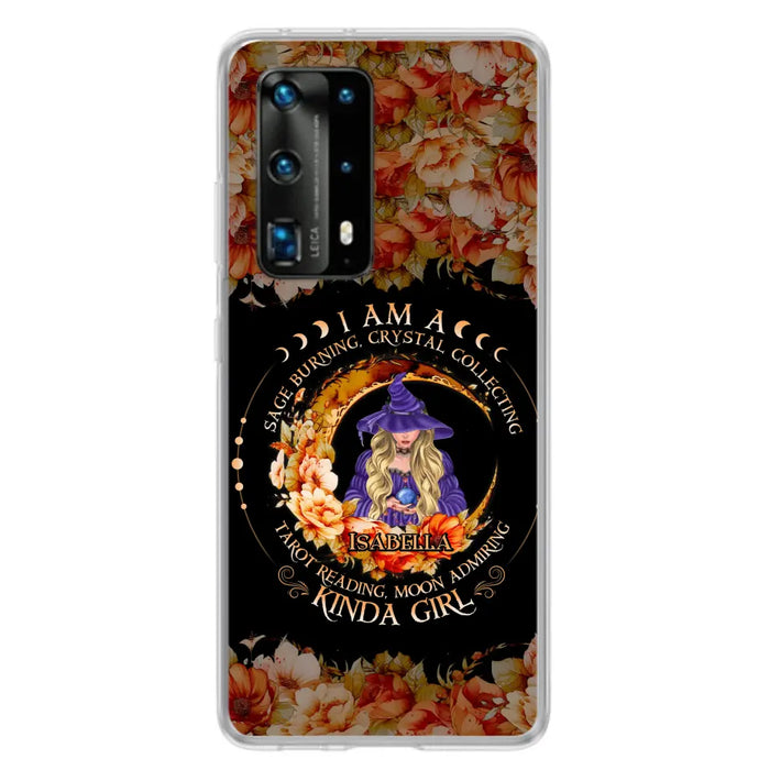 Custom Personalized Witch Phone Case - Gift Idea For Halloween - I Am A Sage Burning, Crystal Collecting, Tarot Reading, Moon Admiring Kinda Girl - Cases For Oppo/Xiaomi/Huawei